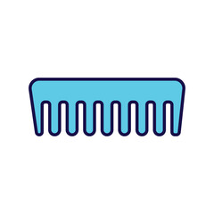 hair comb icon with white background vector stock illustration