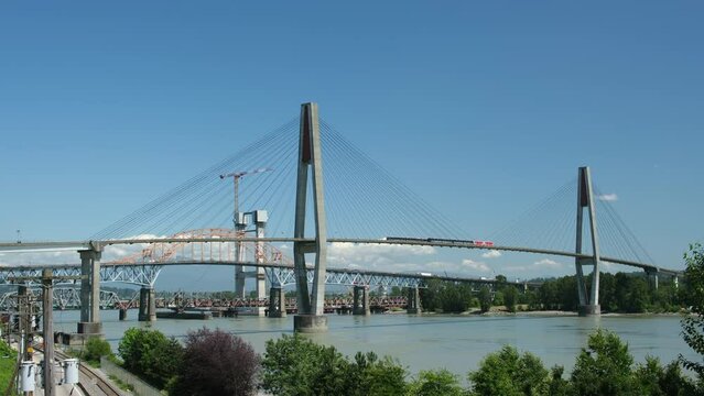 Canada bridge. Brownsville Surrey BC Canada