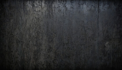 Fototapeta na wymiar Old black gray background. Grunge texture. Dark wallpaper. 