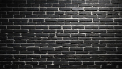 Fototapeta na wymiar Black Brick wall, dark background for design 