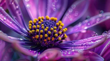 Rolgordijnen Capturing the endless beauty of flowers through macro photography © 2rogan