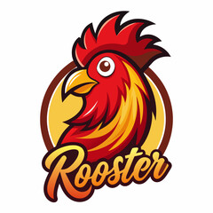 Rooster logo vector art illustration, a logo for Rooster vector