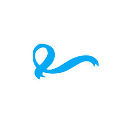 blue awareness ribbon