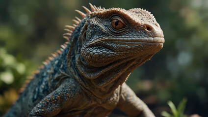 lizard in the jungle 