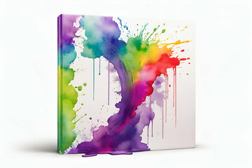 Rainbow Cover Design Concept On White Background