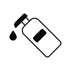 lotion icon with white background vector stock illustration