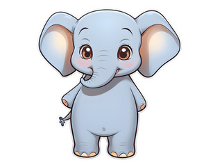 Obraz premium Elephant Illustration, elephant on tranparency 