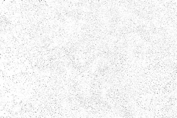 Worn black grunge texture. Dark grainy texture on white background. Dust overlay textured. Grain noise particles. Weathered effect. Torn graininess pattern. Vector illustration, EPS 10.	
