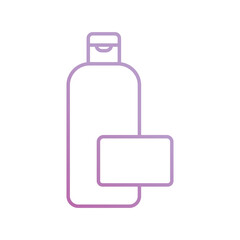 Obraz premium shampoo icon with white background vector stock illustration