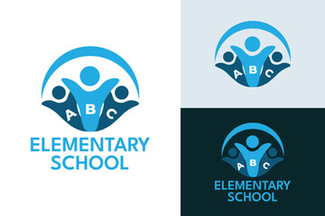 Logo ready elegant simple creative brand identity company corporate cafe fashion food initial letter word mark sign people schoolc happiness modern