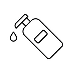 lotion icon with white background vector stock illustration