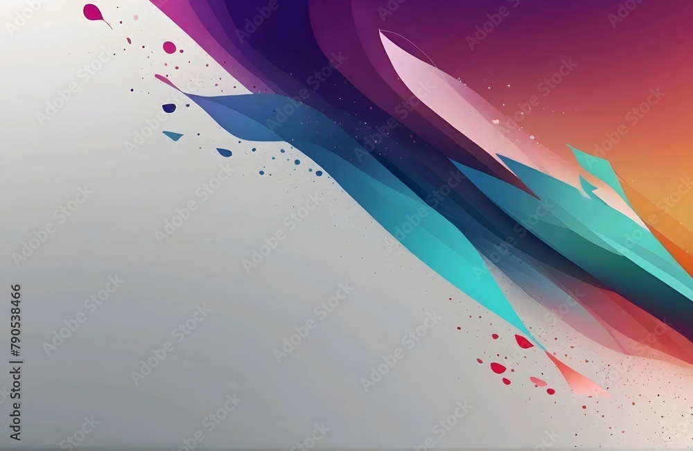 Fototapete abstract banner with gradient shapes,for background