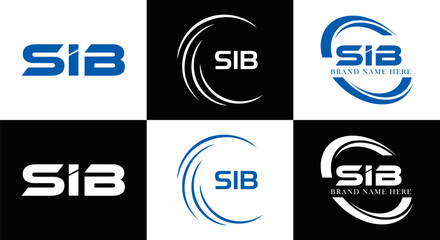 SIB logo. S I B design. White SIB letter. SIB, S I B letter logo design. Initial letter SIB linked circle uppercase monogram logo. S I B letter logo vector design. top logo, Most Recent, Featured, © MdRakibul