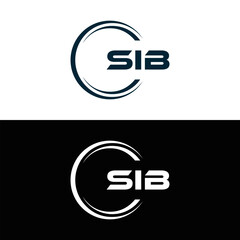 SIB logo. S I B design. White SIB letter. SIB, S I B letter logo design. Initial letter SIB linked circle uppercase monogram logo. S I B letter logo vector design. top logo, Most Recent, Featured,