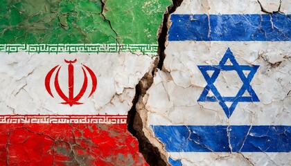 Iran et d'Israël ensemble sur fond texturé. Concept des relations diplomatiques entre Israël, l'Iran et les États-Unis d'Amérique flag iran usa america israel flags illustration