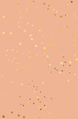 Nude background with gold glitter. Pinkish nude color background with yellow gold glitters. - 790547407