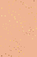 Nude background with gold glitter. Pinkish nude color background with yellow gold glitters.