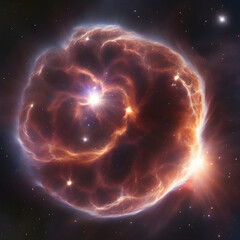 a supernova in space