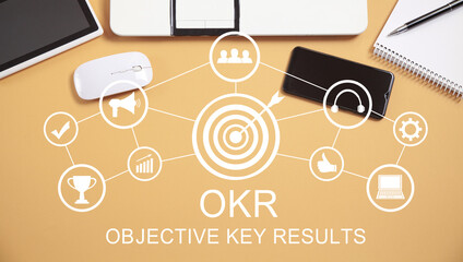 OKR. Objective Key Results. Business concept - 790549876