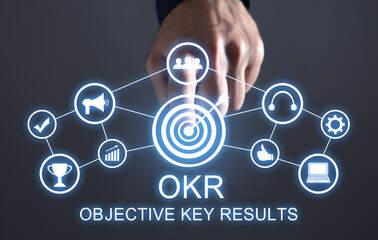 OKR. Objective Key Results. Business concept - 790550053