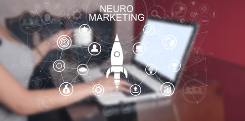Neuromarketing concept. Business. Internet. Technology - 790550266
