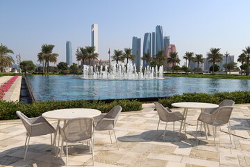 Abu Dhabi UAE 8 12 2023. The city of Abu Dhabi is the capital of the United Arab Emirates.