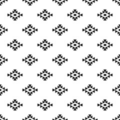 Seamless pattern ethnic navajo, aztec pattern background black and white texture design for background or wallpaper, geometric ethnic oriental pattern traditional design