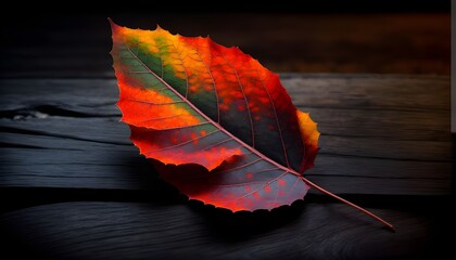 AI-Generated Free Photo Showcasing the Beauty of Vibrant Autumn Maple Leaves