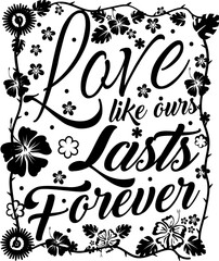 Love Quotes typography Paper Cut out Design, Love motivational Quotes Typography Design  