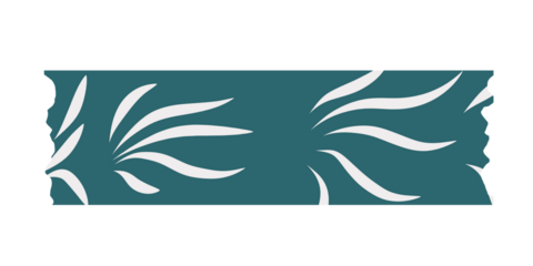abstract background washi tape green leaf