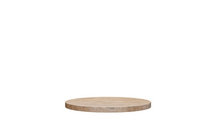 a wooden table with a white background