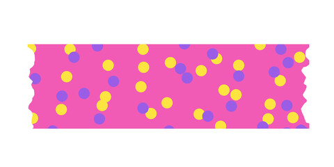 pink box washi tape elemen motif polkadot