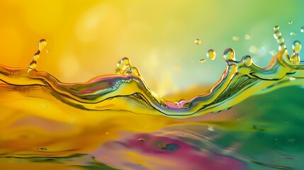 Flowing Light: A Study in Fluid Dynamics and Color Blending