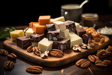 Homemade Fudge, Creamy fudge with various flavors