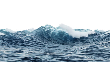 An ocean wave on white background,png