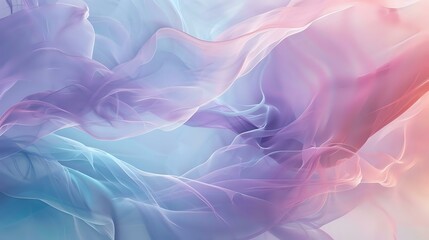 Tranquil Ethereal Grace in Abstract Fluidity