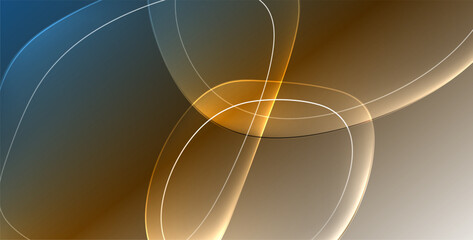 A liquid amber background with blurred blue and brown circles and lines, resembling a fluid water pattern. The image depicts a drinkware serveware design
