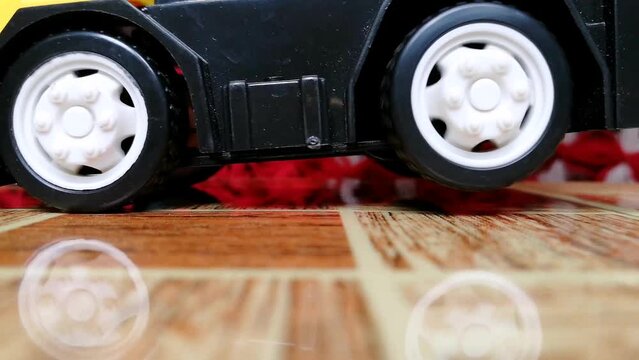 Car wheel spinning. Black tire with silver rim rolling very fast. Best intro clip for racing, car presentation, branding,  rally competition etc