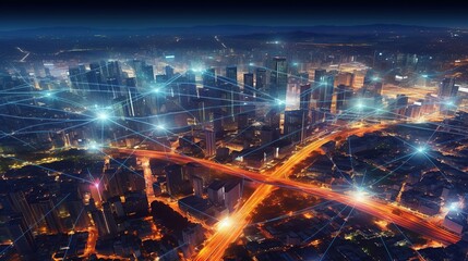 Advanced communication and global internet network connection in smart city