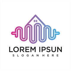 music player element. logo template electronic music, equalizer, store, DJ music, nightclub, disco. audio wave logo concept, multimedia technology themed, abstract shape