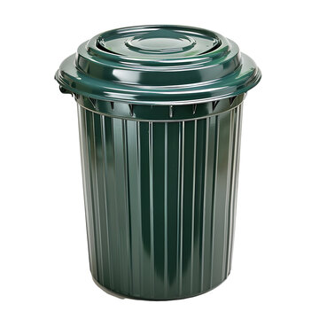 recommend clip art: Trash can on isolated transparent background