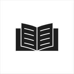 open book vector icon line template