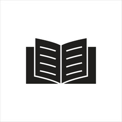 open book vector icon line template