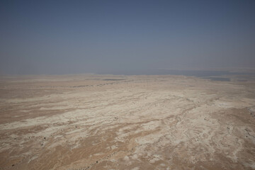 Fototapeta na wymiar Masada view from the top of the fortress