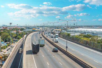 Highway expressway around the city suburb bypass route