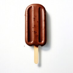 Obraz premium ice cream on a stick. watercolor on a white background.