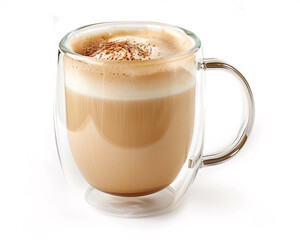 Obraz premium A Collection of Diverse Coffee Varieties Elegantly Presented in Double-Walled Glass Against a Minimalist White Background