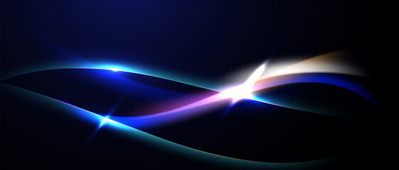 Abstract background with elegant light effects. Vector illustration