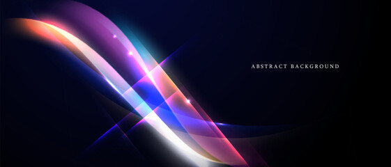 Abstract background with elegant light effects. Vector illustration