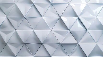 3D Geometric White Tiles Texture Background